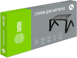 Стол для ноутбука Cactus CS-LS-X3 черный 27x42см