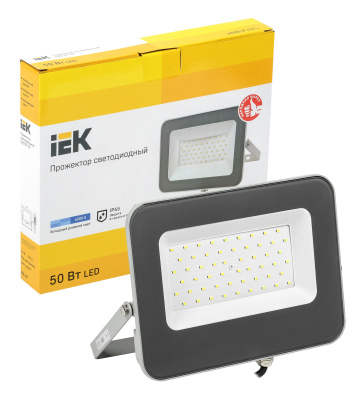 Прожектор уличный IEK СДО светодиодный 50Втсерый (LPDO701-50-K03)
