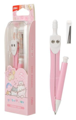 Циркуль Deli EH602 в компл.:карандаш мех.