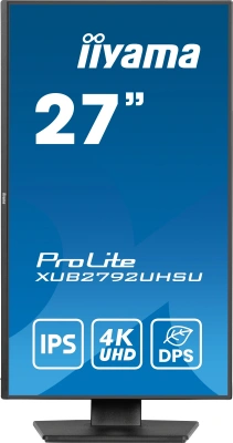 Монитор Iiyama 27" ProLite XUB2792UHSU-B6 черный IPS LED 16:9 HDMI M/M матовая HAS Piv 1300:1 350cd 178гр/178гр 3840x2160 60Hz DP 4K USB 6.3кг