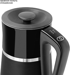 Чайник электрический Galaxy Line GL 0338 1.7л. 2200Вт черный корпус: металл/пластик (ГЛ0338Л)