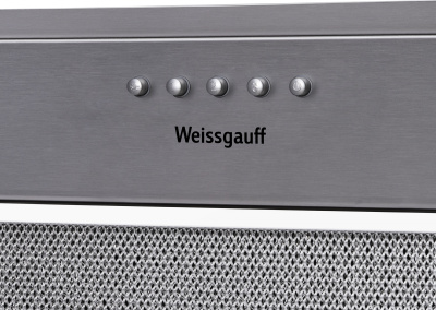 Вытяжка встраиваемая Weissgauff ALPHA 60 PB IX нержавеющая сталь управление: кнопочное (1 мотор)