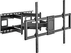 Кронштейн для телевизора Ultramounts UM969 черный 60"-120" макс.120кг настенный поворот и наклон