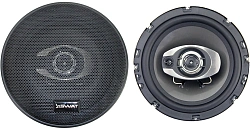 Колонки автомобильные Swat SP-B6 250Вт 88дБ 4Ом 16.5см (6 1/2дюйм) (ком.:2кол.) коаксиальные трехполосные