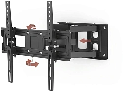 Кронштейн для телевизора Hama 00220830 черный 32"-65" макс.40кг настенный поворотно-выдвижной и наклонный