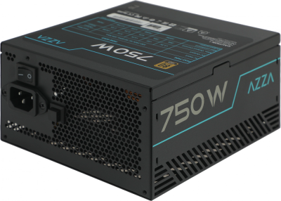Блок питания Azza ATX 750W PSAZ-750G 80+ gold (20+4pin) APFC 120mm fan 6xSATA Cab Manag RTL