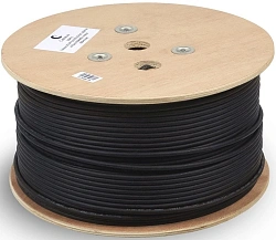 Кабель информационный Cabeus STP-4P-Cat.6a-SOLID-OUT-LSZH-UV STP-4P-CAT.6A-SOLID-OUT-LSZH-U кат.6A U/FTP LSZH универсальный 305м черный