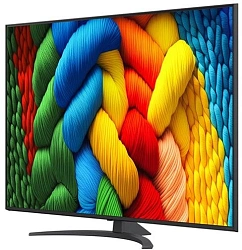 Телевизор LED LG 65" 65NANO81A6A.ARUG черный 4K Ultra HD 60Hz DVB-T DVB-T2 DVB-C DVB-S DVB-S2 USB WiFi Smart TV