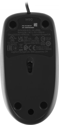 Мышь Logitech M90 черный оптическая 1000dpi USB 2but (910-001793)