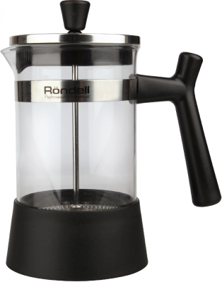 Френч-пресс Rondell Wonder RDS-426 0.6л черный/стальной
