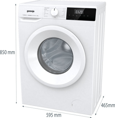 Стиральная машина Gorenje W1NHPI60SCS класс: A загр.фронтальная макс.:6кг белый инвертер