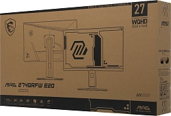 Монитор MSI 27" Mag 274QRFW E20 белый IPS LED 16:9 HDMI матовая HAS Piv 300cd 178гр/178гр 2560x1440 200Hz DP Quad 2K (1440p) 6.9кг