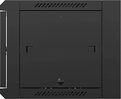 Шкаф коммутационный NTSS NTSS-W6U6045GS-BL настенный 6U 570x450мм пер.дв.стекл 60кг черный 350мм 18кг 220град. 370мм IP20 сталь