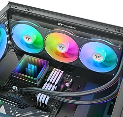 Система водяного охлаждения Thermaltake TH360 V3 ARGB Soc-AM5/AM4/1200/1700/1851 черный 4-pin 37.8dB Al Ret (CL-W466-PL12SW-A)