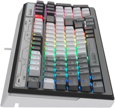 Клавиатура A4Tech Bloody B950 механическая серый USB for gamer LED (B950)