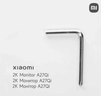 Монитор Xiaomi 27" 2K Monitor A27Qi черный IPS LED 16:9 HDMI матовая 1000:1 250cd 178гр/178гр 2560x1440 100Hz DP 2K 4.2кг