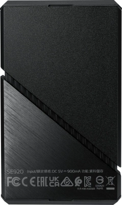Накопитель SSD A-Data USB-C 4.0 4TB SE920-4TCBK SE920 2.5" черный