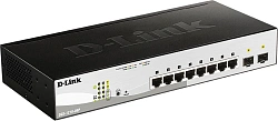 Коммутатор D-Link DGS-1210-08P DGS-1210-08P/G3A (L2) 8x1Гбит/с 2SFP 8PoE 65W настраиваемый