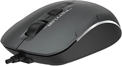 Мышь A4Tech Fstyler FM26 серый/черный оптическая 1600dpi USB для ноутбука 4but (FM26 USB (SMOKY GREY))