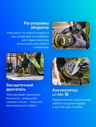Эксцентриковая шлифмашина DeWalt DCW210N D125мм аккум.