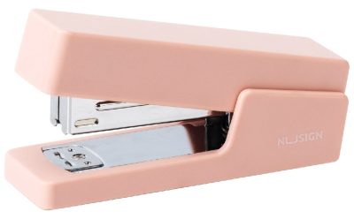 Степлер Deli ENS084 PINK Nusign 24/6 26/6 (20листов) розовый 100скоб металл/пластик коробка