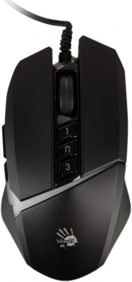 Мышь A4Tech Bloody W60 Max черный оптическая 10000dpi USB 7but (W60 MAX STONE BLACK)