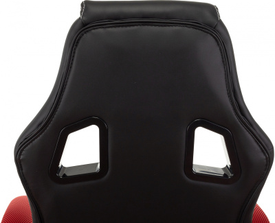 Кресло игровое Zombie Arena черный/красный эко.кожа/ткань крестов. пластик
