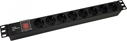 Блок распределения питания NTSS NTSS-PDU-DA1016 гор.размещ. 8xSchuko базовые 10A C14