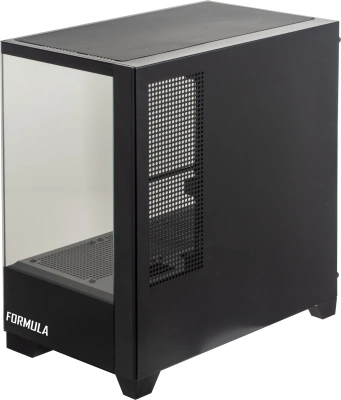 Корпус Formula Crystal Z1M черный без БП mATX 7x120mm 1xUSB2.0 1xUSB3.0 audio bott PSU