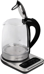 Чайник электрический Galaxy Line GL 0593 1.7л. 2200Вт прозрачный корпус: стекло/металл/пластик (7010105930)