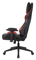 Кресло игровое Zombie VIKING 5 AERO черный/красный экокожа с подголов. крестов. пластик