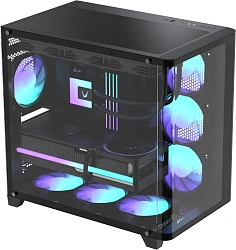 Корпус Formula Crystal U2 черный без БП ATX 1xUSB2.0 1xUSB3.0 1xUSB3.1 audio bott PSU