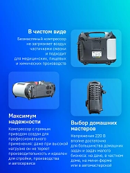 Компрессор поршневой Fubag Compact Air безмасляный 180л/мин 5л 1300Вт серый/белый