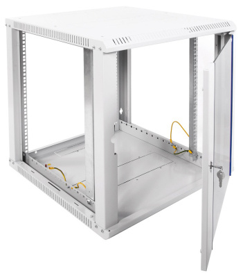 Шкаф коммутационный ЦМО ШРН-ЭКОНОМ (ШРН-Э-12.650) настенный 12U 600x650мм пер.дв.стекл 65кг серый 600мм 23.9кг 180град. 608мм