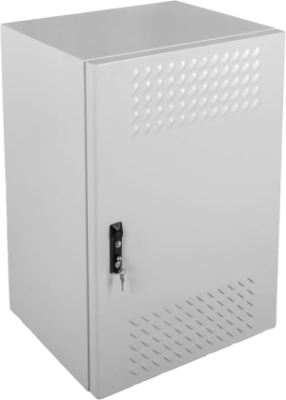 Шкаф коммутационный ЦМО (ШТВ-Н-18.6.3-4ААА-Т1) настенный 18U 620x330мм пер.дв.вентил. задн.дв.стал.лист 2 бок.пан. 150кг серый 63кг 120град. 900мм металл уличный всепогодный