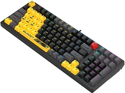 Клавиатура A4Tech Bloody S98 Sports Lime BLMS Plus механическая желтый/серый USB for gamer LED (S98 SPORTS LIME BLMS RED PLUS)