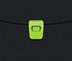 Портфель Бюрократ Black Opal BLPP01LETT 1 отдел. A4 пластик 0.7мм черный/салатовый