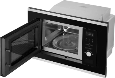 Микроволновая печь Weissgauff BMWO-207 Grill 20л. 800Вт черный/нержавеющая сталь (встраиваемая)