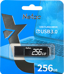 Флеш Диск Netac 256Gb U351 NT03U351N-256G-30BK USB3.0 серый