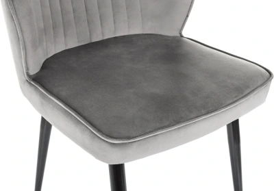 Стул для дома Бюрократ CH-K5_2 комплект 2шт т.серый Holland 18 металл черный на ножках (CH-K5_1/HL18_2)