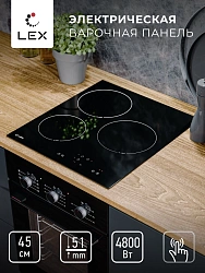 Варочная поверхность Lex EVH 430A BL черный