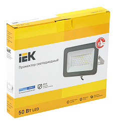 Прожектор уличный IEK СДО светодиодный 50Втсерый (LPDO701-50-K03)