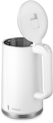Чайник электрический Kitfort КТ-6612-2 1.7л. 2200Вт белый корпус: металл/пластик
