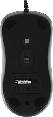 Мышь A4Tech OP-560NUS черный оптическая 1200dpi silent USB 2but