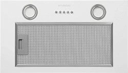 Вытяжка встраиваемая Hyundai HBB 6030 W белый управление: кнопочное (1 мотор)