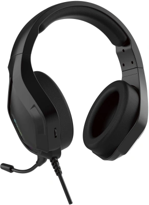 Наушники с микрофоном Оклик HS-L600G черный 2.2м мониторные USB оголовье (1939588)