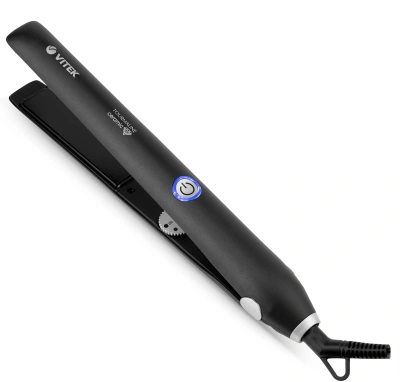 Выпрямитель Vitek VT-8404 35Вт черный макс.темп.:220С покрытие:керамико-турмалиновое