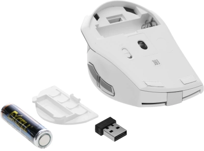 Мышь A4Tech Fstyler FG35S серебристый/белый оптическая 2000dpi silent беспров. USB 5but (FG35S USB SILVER)