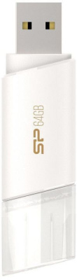Флеш Диск Silicon Power 64Gb Blaze B06 SP064GBUF3B06V1W USB3.0 белый