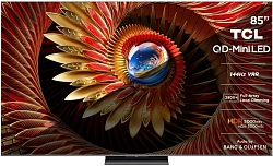 Телевизор LED TCL 85" 85C8K QD-Mini LED Frameless черный 4K Ultra HD 144Hz DVB-T DVB-T2 DVB-C DVB-S DVB-S2 USB WiFi Smart TV